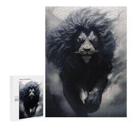 Jigsaw Puzzles for Adults 500 PCS Running Dark Lion Adult Puzzles Brain Teaser Game Presents for Women Gifts for Friends And Family 500 PCS