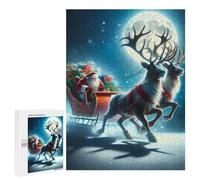 Jigsaw Puzzles for Adults 500 PCS Santa's Nightly Journey Puzzle for Adults Relax Games Difficult Hard Gifts for Friends And Family 500 PCS