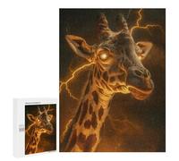 Jigsaw Puzzles for Adults 500 PCS Scary Fantasy Giraffe Adult Puzzles Brain Teaser Game Presents for Women Gifts for Friends And Family 500 PCS