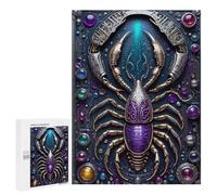 Jigsaw Puzzles for Adults 500 PCS Scorpion Steampunk Art Adult Jigsaw Puzzle Relax Games Wall Decoration Gifts for Friends And Family 500 PCS