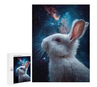 Jigsaw Puzzles for Adults 500 PCS Space Bunny Celestial Tail Jigsaw Puzzles for Teenagers Improve Memory Train Your Brain And Hands Stress Reduction Gifts 500 PCS