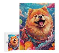 Jigsaw Puzzles for Adults 500 PCS Space Pomeranian Adventure -6 Puzzles for Teenagers Precision Cutting Difficult And Challenge Birthday And Unique Gifts 500 PCS