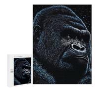 Jigsaw Puzzles for Adults 500 PCS Splash Paint Gorillas Jigsaws for Adults Family Games Stress Reliever Birthday Present, Gifts, 500 PCS