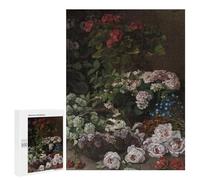 Jigsaw Puzzles for Adults 500 PCS Spring Flowers by Monet Adult Jigsaw Puzzle Relax Games Wall Decoration Gifts for Friends And Family 500 PCS