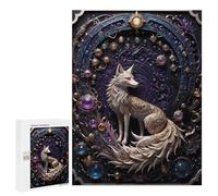 Jigsaw Puzzles for Adults 500 PCS Steampunk Art FoxArt Puzzle For Teenagerss But Fun And Humorous Wishlist with Santa Claus Unique Birthday And Xmas Gifts 500 PCS