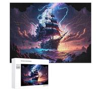 Jigsaw Puzzles for Adults 500 PCS Stormy Sailing Adventure Teenagers Puzzles DIY Toys Home Decoration Unique Birthday And Xmas Gifts 500 PCS