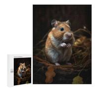 Jigsaw Puzzles for Adults 500 PCS Sweet Hamster Jigsaw Puzzle Family Game But Fun And Humorous Birthday Present, Gifts, 500 PCS