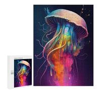 Jigsaw Puzzles for Adults 500 PCS The Mysterious Jellyfish 3 Adult Puzzles Brain Teaser Game Presents for Women Gifts for Friends And Family 500 PCS