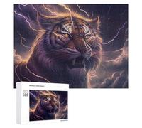 Jigsaw Puzzles for Adults 500 PCS Thundering Tiger Roar Jigsaws for Adults Toy Wall Decor Perfect Decoration Challenging To Complete 500 PCS