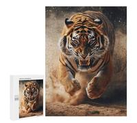 Jigsaw Puzzles for Adults 500 PCS Tiger Running Wild Puzzles for Teenagers Precision Cutting Difficult And Challenge Birthday And Unique Gifts 500 PCS