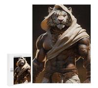 Jigsaw Puzzles for Adults 500 PCS Tiger Warrior Armor Statue Puzzle For Teenagerss But Fun And Humorous Wishlist with Santa Claus Unique Birthday And Xmas Gifts 500 PCS