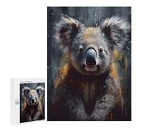 Jigsaw Puzzles for Adults 500 PCS Vibrant Koala Oil Painting Adult Puzzles Brain Teaser Game Presents for Women Gifts for Friends And Family 500 PCS