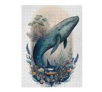 Jigsaw Puzzles for Adults 500 PCS Whale Enchanted Forest Puzzle for Adults Relaxing Games Perfect Decoration for Birthday, Chrismas 500 PCS