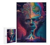 Jigsaw Puzzles for Adults 500 PCS Whimsical Mindscapes Digital Art Exploration Puzzle for Adults Relax Games Difficult Hard Gifts for Friends And Family 500 PCS