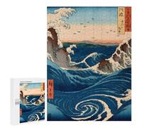 Jigsaw Puzzles for Adults 500 PCS Whirlpool Awa Province Adult Puzzles Brain Teaser Game Presents for Women Gifts for Friends And Family 500 PCS