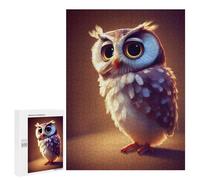 Jigsaw Puzzles for Adults 500 PCS Whispering Owl Majesty Adult Puzzles Brain Teaser Game Presents for Women Gifts for Friends And Family 500 PCS