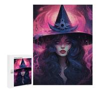 Jigsaw Puzzles for Adults 500 PCS Witch's Enchanted Hat -1 Jigsaw Relaxing Games Analysis And Logic Unique Birthday And Xmas Gifts 500 PCS