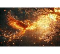 Jigsaw Puzzles for Adults 500 Phoenix 500 Piece Jigsaw Puzzles for Adults, Challenging Puzzle Educational Game for The Whole for Women Gifts for Men Room Decor Cherry Blossoms 20x16 In RXPT-7721