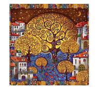 Jigsaw Puzzles for Adults 500 Piece,45x45 cm puzzle for adults Educational Game Challenge Toy 500 Pieces puzzles for Adult Home Decoration Puzzle Gustav Klimt Tree Of Life
