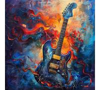 Jigsaw Puzzles for Adults 500 Piece,45x45 cm puzzle for adults Educational Game Challenge Toy 500 Pieces puzzles for Adult Home Decoration Puzzle Abstract Guitar Music