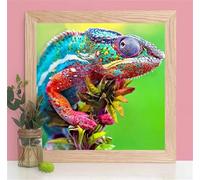 Jigsaw Puzzles for Adults 500 Piece,45x45 cm puzzle for adults Educational Game Challenge Toy 500 Pieces puzzles for Adult Home Decoration Puzzle Chameleon Animal