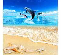 Jigsaw Puzzles for Adults 500 Piece,45x45 cm puzzle for adults Educational Game Challenge Toy 500 Pieces puzzles for Adult Home Decoration Puzzle Dolphin Shell