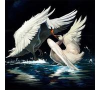 Jigsaw Puzzles for Adults 500 Piece,45x45 cm puzzle for adults Educational Game Challenge Toy 500 Pieces puzzles for Adult Home Decoration Puzzle Swan Kiss