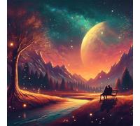 Jigsaw Puzzles for Adults 500 Piece,45x45 cm puzzle for adults Educational Game Challenge Toy 500 Pieces puzzles for Adult Home Decoration Puzzle Romantic Scenery
