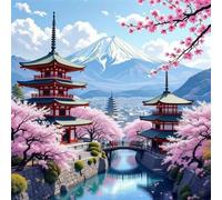 Jigsaw Puzzles for Adults 500 Piece Ancient Architectural Bridge 45x45cm, Creative puzzles for adults 500 Piece Funny and Artistic Christmas Birthday Gifts for Boys Girls
