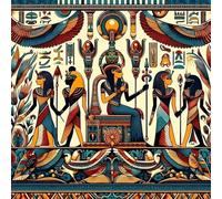 Jigsaw Puzzles For Adults 500 piece,Ancient Egyptian Statue jigsaw puzzle 45x45 cm Challenging puzzles,DIY Puzzle for Home Decoration Family Perfect Game