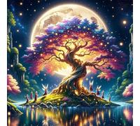 Jigsaw Puzzles for Adults 500 Piece Ancient Tree Fairy 45x45cm, Creative puzzles for adults 500 Piece Funny and Artistic Christmas Birthday Gifts for Boys Girls
