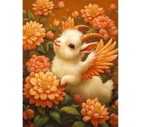 Jigsaw Puzzles for Adults 500 Piece Animal Sheep Flower, Jigsaws 500 pieces for adults Family Activity, Challenging puzzles Games, Colourful, Beautiful Decoration Puzzle