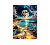 Jigsaw Puzzles for Adults 500 piece,Beach Moonlight puzzles for adults,Classic Educational Games DIY Handwork Puzzle for Home Decor Gift