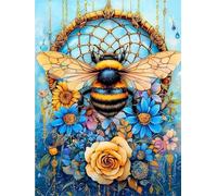Jigsaw Puzzles for Adults 500 Piece Bee Yellow Flower, Jigsaws 500 pieces for adults Family Activity, Challenging puzzles Games, Colourful, Beautiful Decoration Puzzle