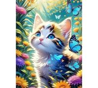 Jigsaw Puzzles for Adults 500 Piece Butterfly Cat Daisy, Jigsaws 500 pieces for adults Family Activity, Challenging puzzles Games, Colourful, Beautiful Decoration Puzzle
