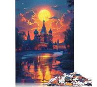 Jigsaw Puzzles for Adults 500 Piece Colorful Taj Mahal Jigsaw Puzzles for Adults for Educational Games Home Decor 500pcs (52x38cm)