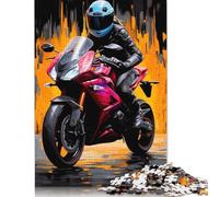 Jigsaw Puzzles for Adults 500 Piece Cool Motorcycles Jigsaw Puzzles for Adults 500 Pieces Challenging Game Puzzles 500pcs (52x38cm)