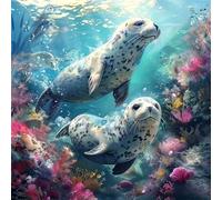 Jigsaw Puzzles for Adults 500 Piece Coral Seal, Jigsaws 500 pieces for adults Family Activity, Challenging puzzles Games, Colourful, Beautiful Decoration Puzzle