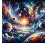 Jigsaw Puzzles For Adults 500 piece,Cosmic Scenery jigsaw puzzle 45x45 cm Challenging puzzles,DIY Puzzle for Home Decoration Family Perfect Game