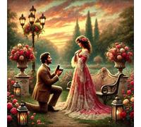 Jigsaw Puzzles for Adults 500 piece Couple'S Proposal, 500 Piece Difficult jigsaw puzzles for adults, Challenging Jigsaws 500 pieces, Puzzle Game for The Whole for Women, Gifts for Men 45x45cm