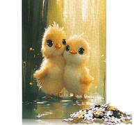 Jigsaw Puzzles for Adults 500 Piece Cute Baby Chicks Puzzles for Adults Woodenboard Puzzles Funny Gift 500pcs (52x38cm)