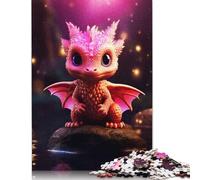 Jigsaw Puzzles For Adults 500 Piece Cute Dragon Puzzle Jigsaw For Adults Challenging Game 500pcs (52x38cm)