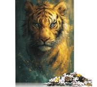 Jigsaw Puzzles for Adults 500 Piece Cute Little Yellow Tiger Jigsaw Puzzle Educational Game Challenge Toy Puzzles for Adults 500pcs (52x38cm)