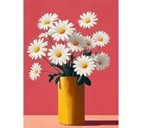 Jigsaw Puzzles for Adults 500 Piece Daisy Vase, Jigsaws 500 pieces for adults Family Activity, Challenging puzzles Games, Colourful, Beautiful Decoration Puzzle
