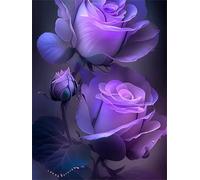 Jigsaw Puzzles for Adults 500 Piece Dark Purple Flowers, Jigsaws 500 pieces for adults Family Activity, Challenging puzzles Games, Colourful, Beautiful Decoration Puzzle