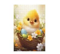 Jigsaw Puzzles for Adults 500 Piece Easter Large Puzzle Flower, Difficult Challenging Family Games for The Whole for Women, Wooden Jigsaws with Gift Box Packaging, Home Room Decor 52x38cm D-1694