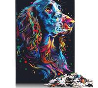 Jigsaw Puzzles for Adults 500 Piece English Cocker Spaniel Dog Art Jigsaw Puzzles for Adults 500 Pieces Challenging Game Puzzles 500pcs (52x38cm)