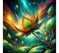 Jigsaw Puzzles For Adults 500 piece,Fantasy Flowers jigsaw puzzle 45x45 cm Challenging puzzles,DIY Puzzle for Home Decoration Family Perfect Game