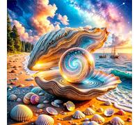 Jigsaw Puzzles For Adults 500 piece,Fantasy Shell Space jigsaw puzzle 45x45 cm Challenging puzzles,DIY Puzzle for Home Decoration Family Perfect Game