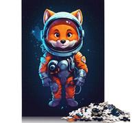 Jigsaw Puzzles For Adults 500 Piece Fox Astronaut Puzzle Jigsaw For Adults Challenging Game 500pcs (52x38cm)